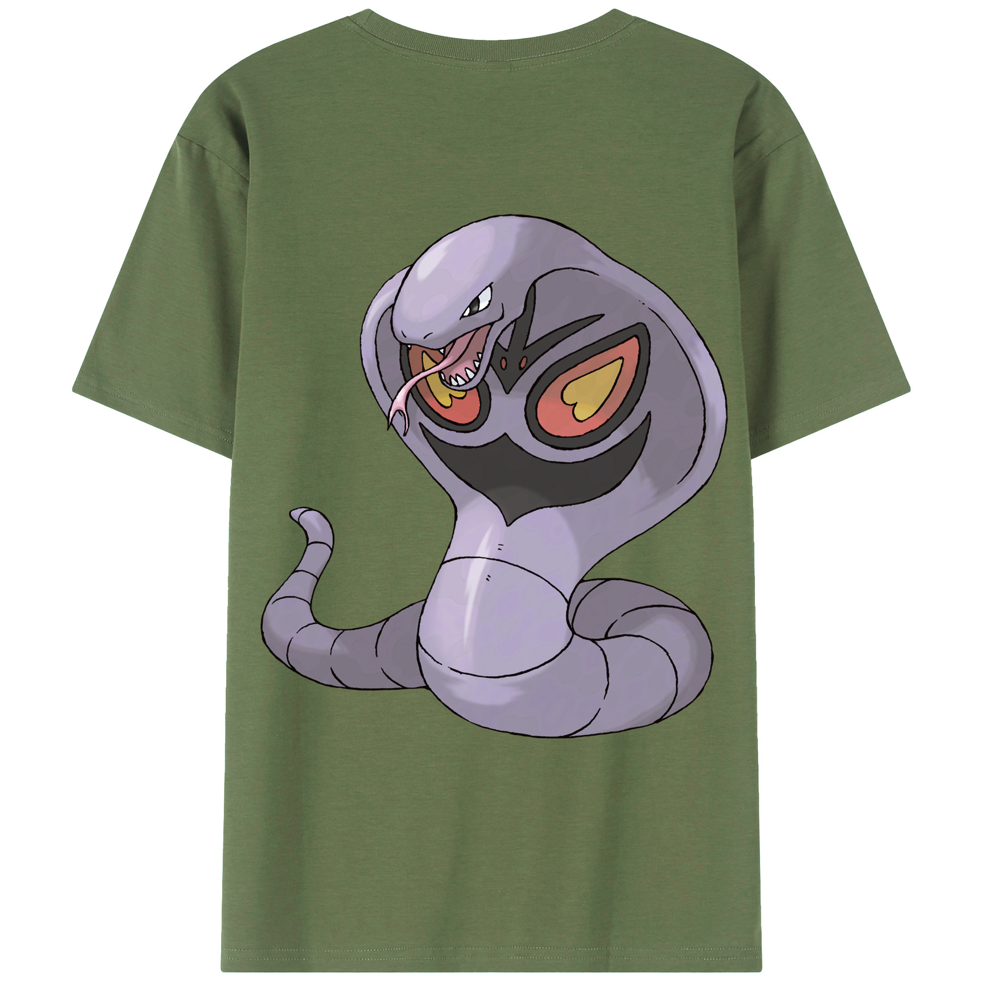 （画像用） ポケットモンスター Pokémon 綿100％ メンズ半袖Tシャツ（バックプリント） 通気性